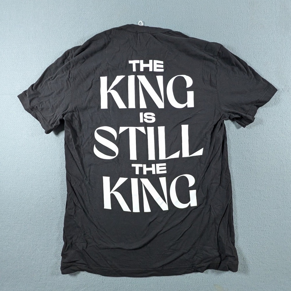 James Perse Graphic T Shirt Mens Size 2 M Black Jesus The King Is Still The King